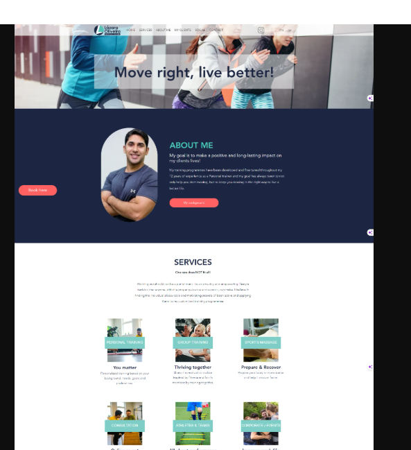 Wix Site for a Gym Trainer
